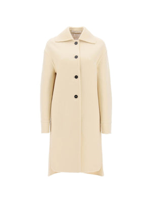 JIL SANDER-Deconstructed Wool Coat-JOHN JULIA