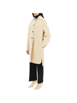 JIL SANDER-Deconstructed Wool Coat-JOHN JULIA