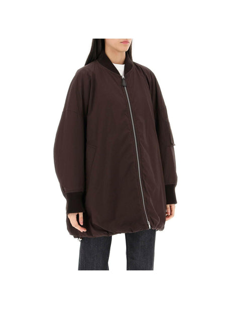 JIL SANDER-Down Padded Bomber Jacket-JOHN JULIA