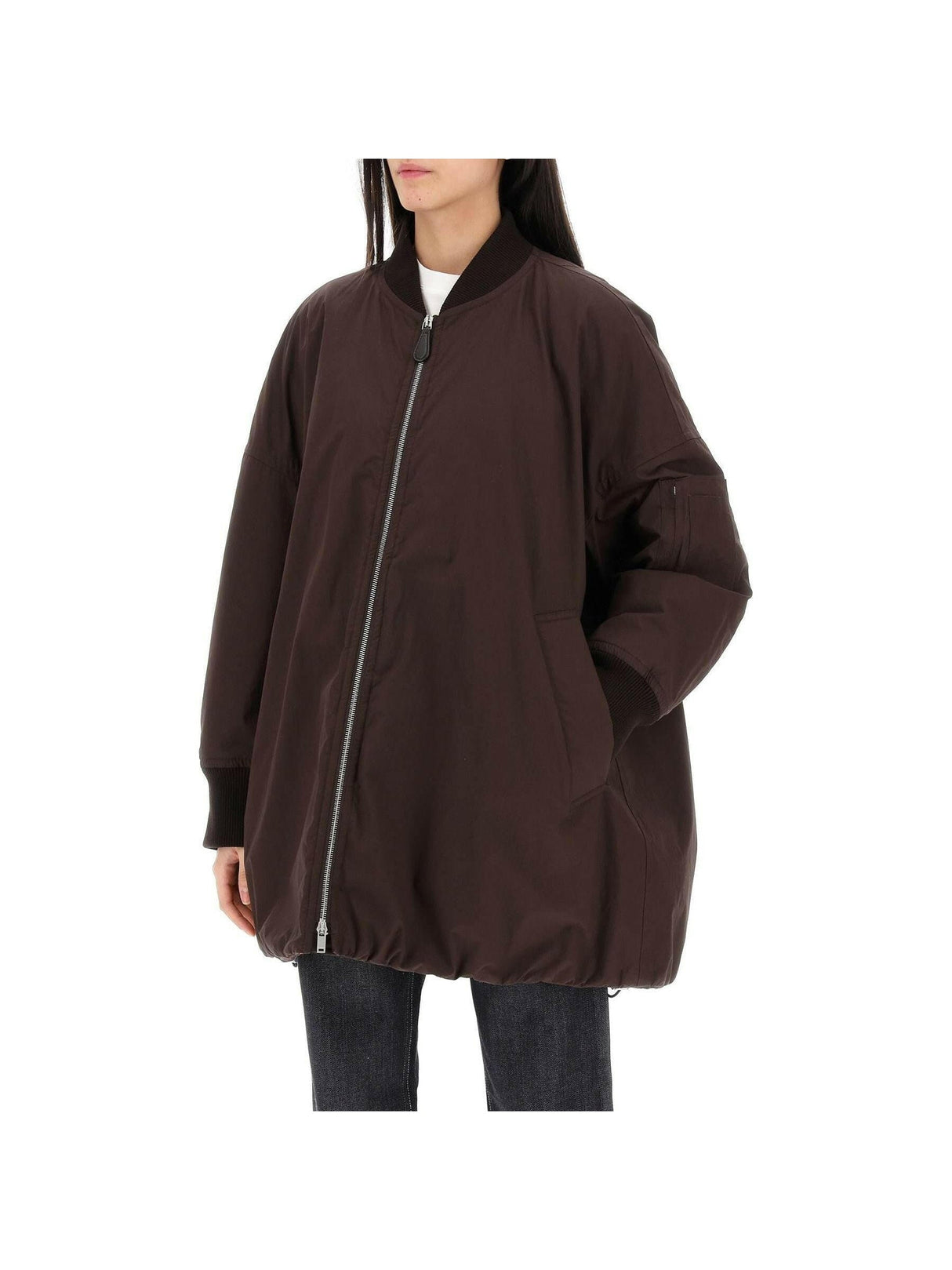 JIL SANDER-Down Padded Bomber Jacket-JOHN JULIA