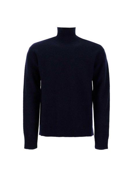 High-Neck Merino Wool Sweater.