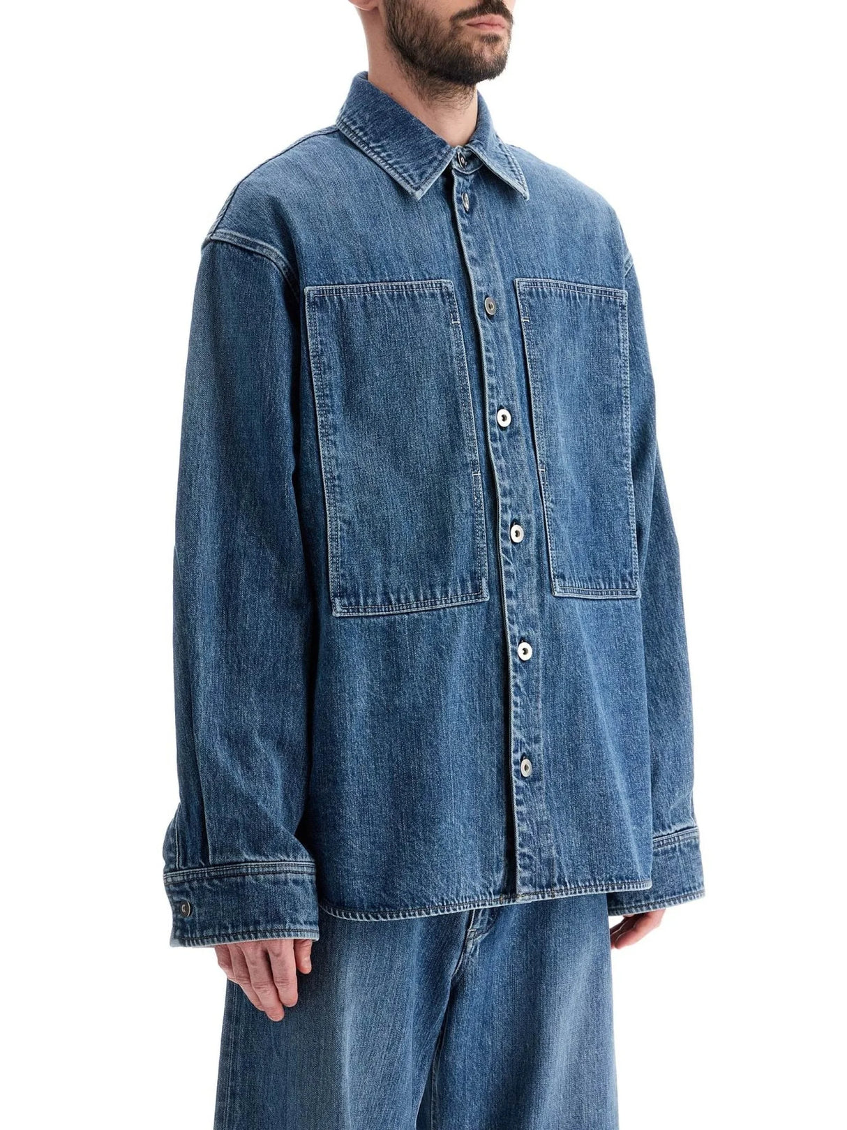 Japanese Denim Overshirt For Men