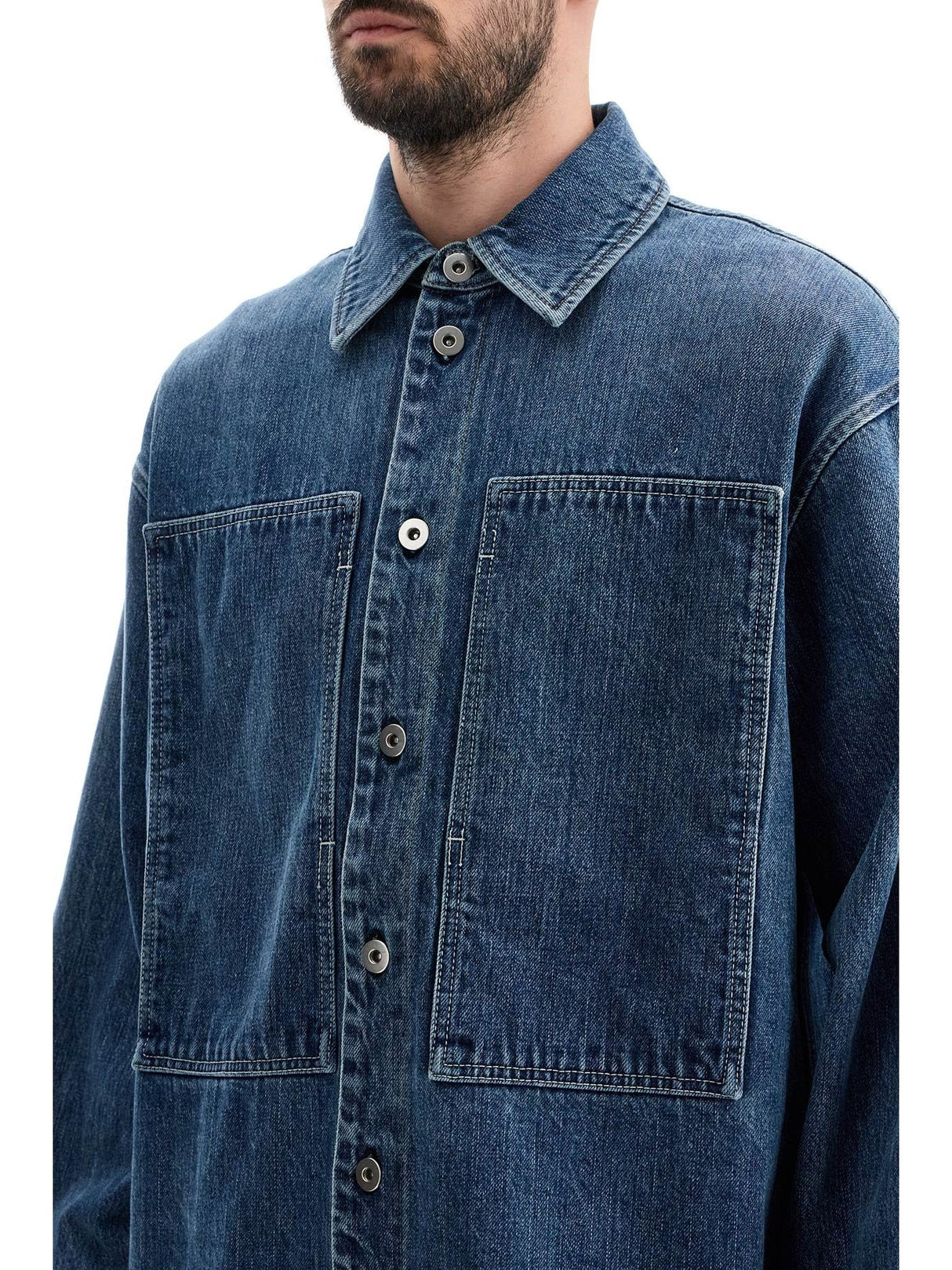 Japanese Denim Overshirt For Men