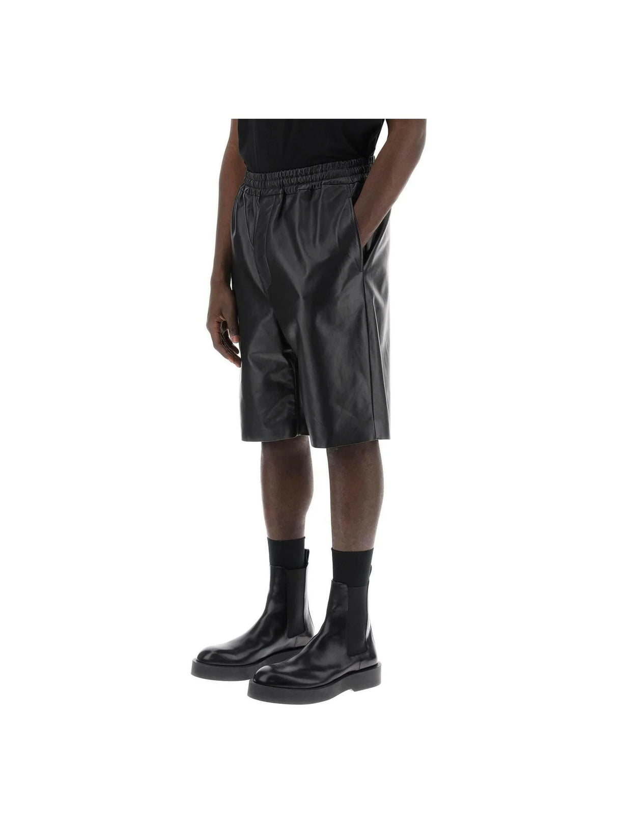 Leather Bermuda Shorts JIL SANDER JOHN JULIA.