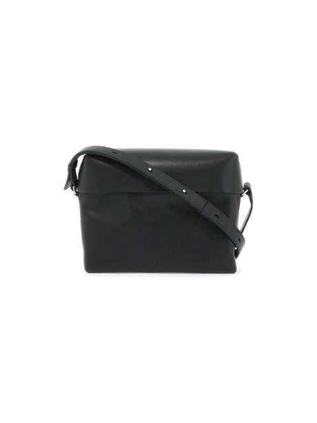 Lid Leather Crossbody Bag.