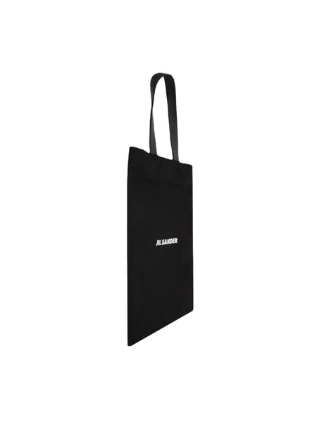 Logo Print Canvas Shopping Bag-JIL SANDER-JOHN JULIA