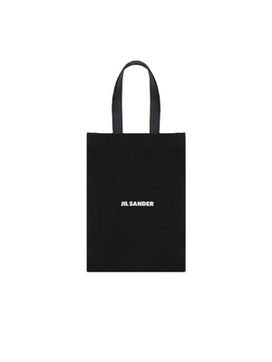 Logo Print Canvas Shopping Bag-JIL SANDER-JOHN JULIA