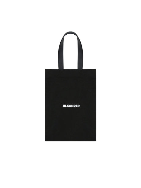 Logo Print Canvas Shopping Bag-JIL SANDER-JOHN JULIA