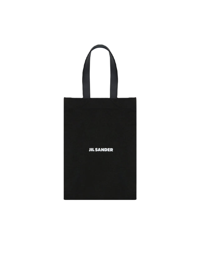 Logo Print Canvas Shopping Bag-JIL SANDER-JOHN JULIA