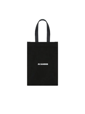 Logo Print Canvas Shopping Bag-JIL SANDER-JOHN JULIA