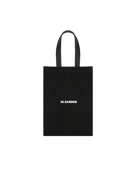 Logo Print Canvas Shopping Bag-JIL SANDER-JOHN JULIA