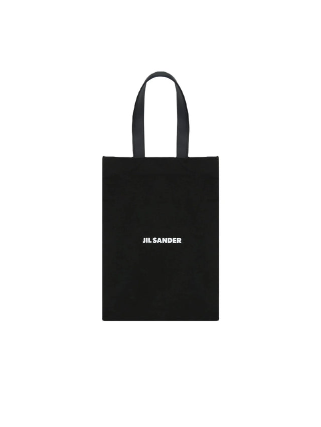 Logo Print Canvas Shopping Bag-JIL SANDER-JOHN JULIA