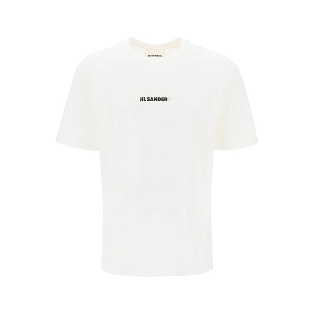 JIL SANDER-Logo Print Cotton T-Shirt -JOHN JULIA.