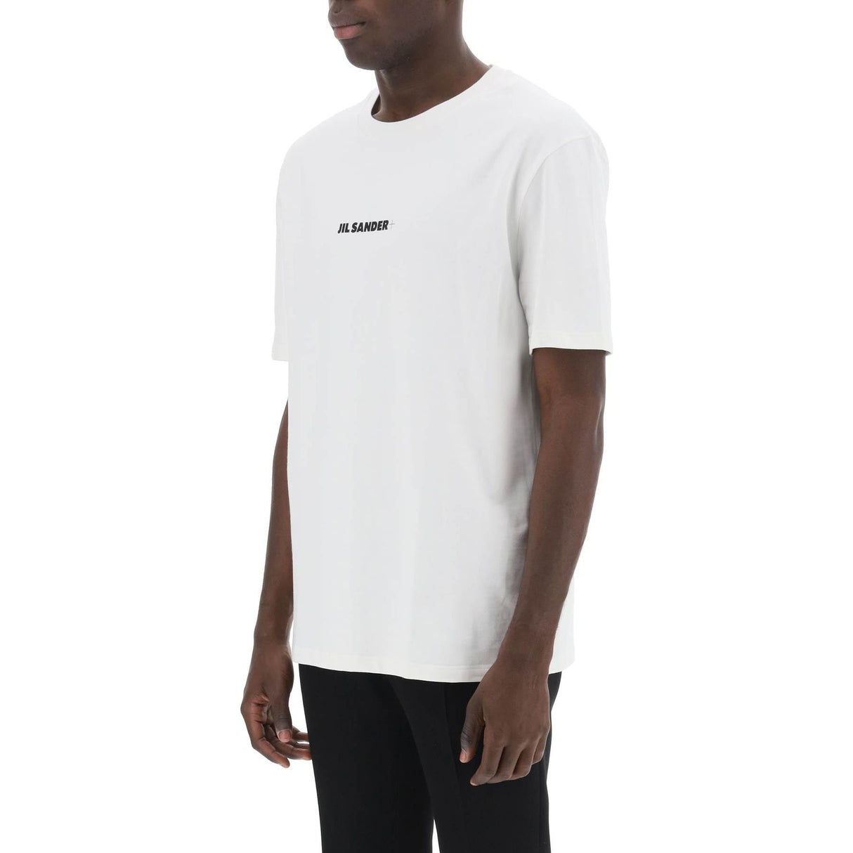 JIL SANDER-Logo Print Cotton T-Shirt -JOHN JULIA.