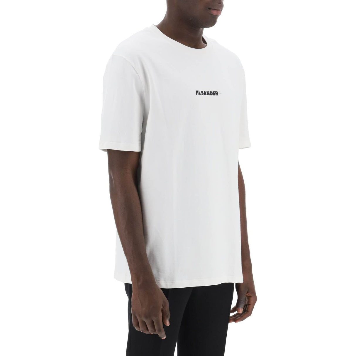 JIL SANDER-Logo Print Cotton T-Shirt -JOHN JULIA.