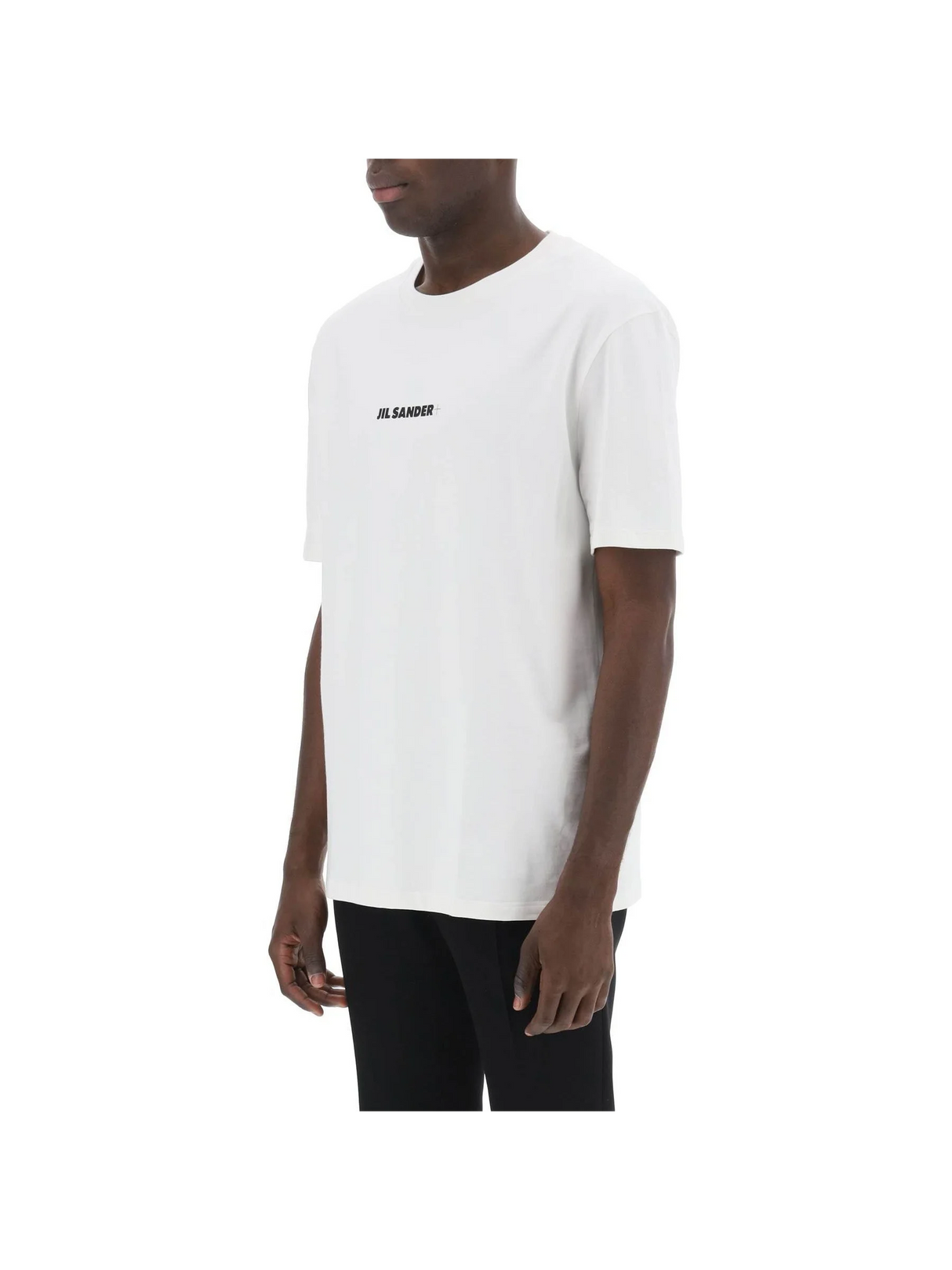 JIL SANDER-Logo Print Cotton T-Shirt -JOHN JULIA.