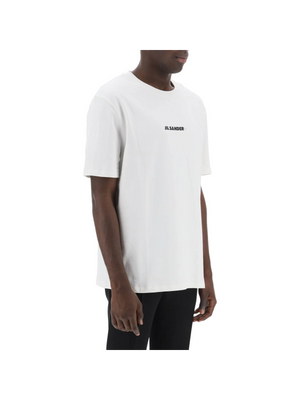 JIL SANDER-Logo Print Cotton T-Shirt -JOHN JULIA.