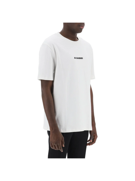 JIL SANDER-Logo Print Cotton T-Shirt -JOHN JULIA.