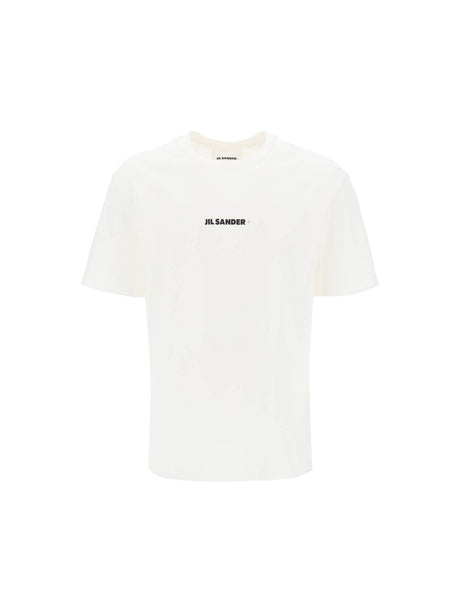 JIL SANDER-Logo Print Cotton T-Shirt -JOHN JULIA.