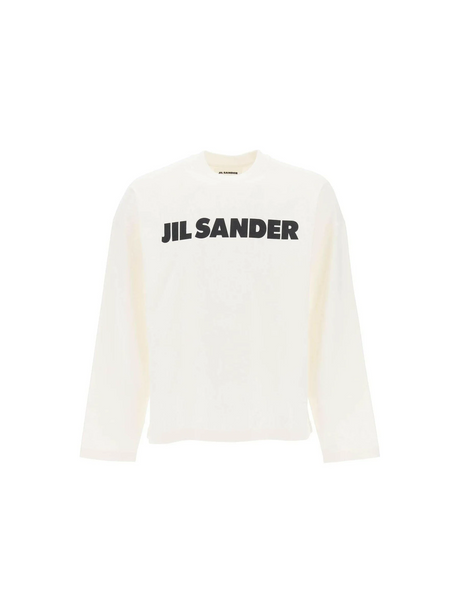 Long Sleeved Logo T-Shirt-Jil Sander-JOHN JULIA