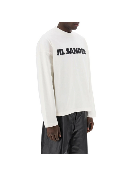 Long Sleeved Logo T-Shirt-Jil Sander-JOHN JULIA