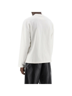 Long Sleeved Logo T-Shirt-Jil Sander-JOHN JULIA