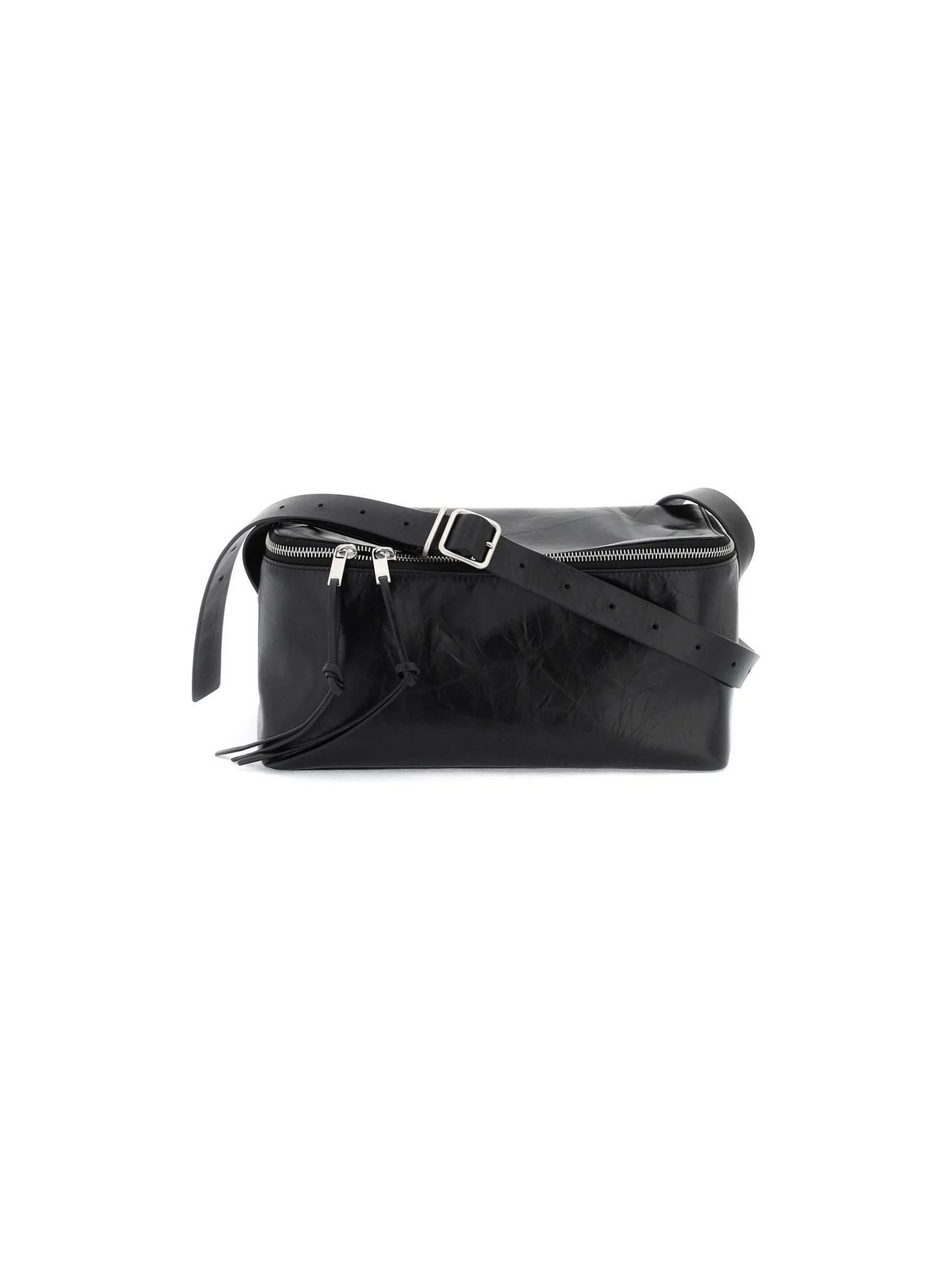 Black Medium Camera Calfskin Crossbody Bag JIL SANDER JOHN JULIA.