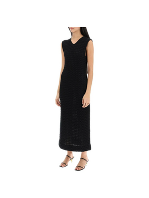 Midi Dress In Openwork Knit JIL SANDER JOHN JULIA.