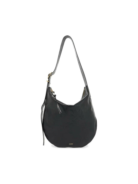 JIL SANDER-Moon Medium Leather Shoulder Bag-JOHN JULIA