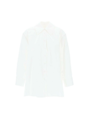 Optic White Oversized Cotton Shirt JIL SANDER JOHN JULIA.