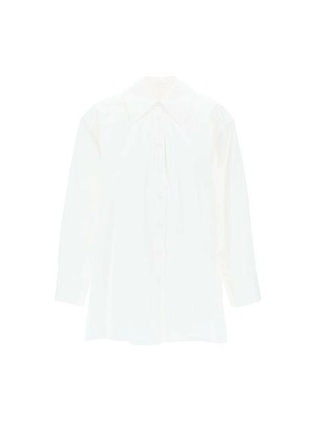 Optic White Oversized Cotton Shirt JIL SANDER JOHN JULIA.