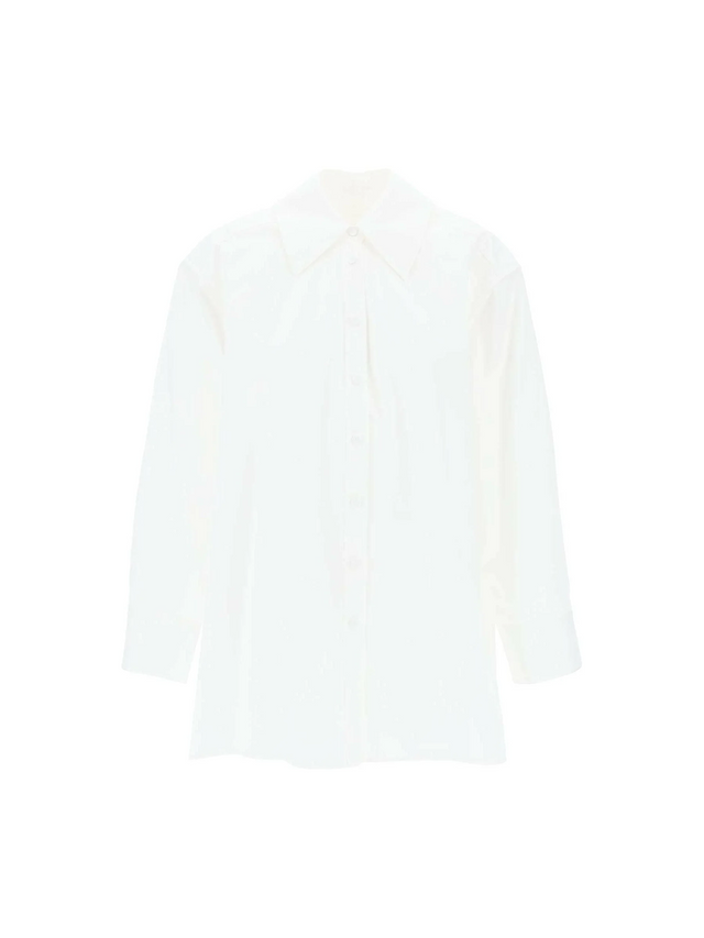 Optic White Oversized Cotton Shirt JIL SANDER JOHN JULIA.