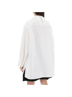 Optic White Oversized Cotton Shirt JIL SANDER JOHN JULIA.