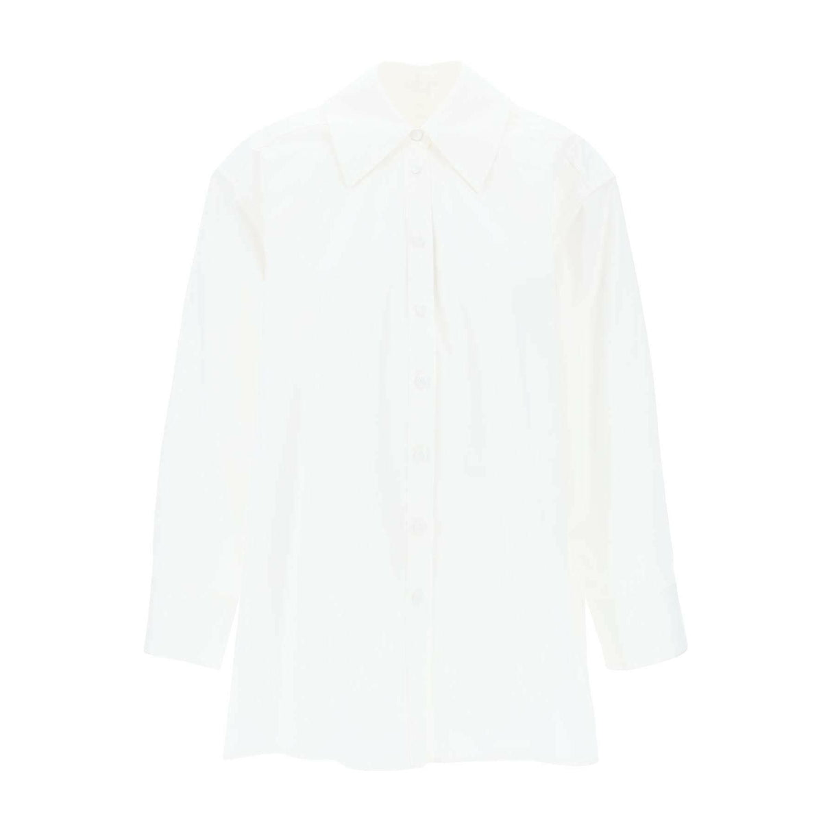 Optic White Oversized Cotton Shirt JIL SANDER JOHN JULIA.