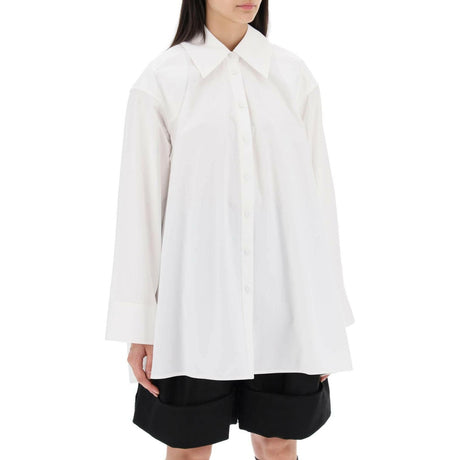 Optic White Oversized Cotton Shirt JIL SANDER JOHN JULIA.