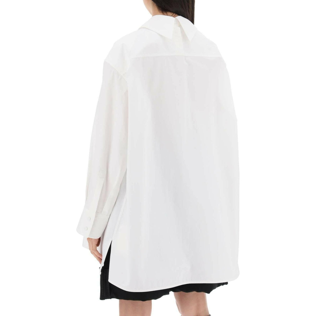 Optic White Oversized Cotton Shirt JIL SANDER JOHN JULIA.