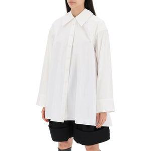 Optic White Oversized Cotton Shirt JIL SANDER JOHN JULIA.