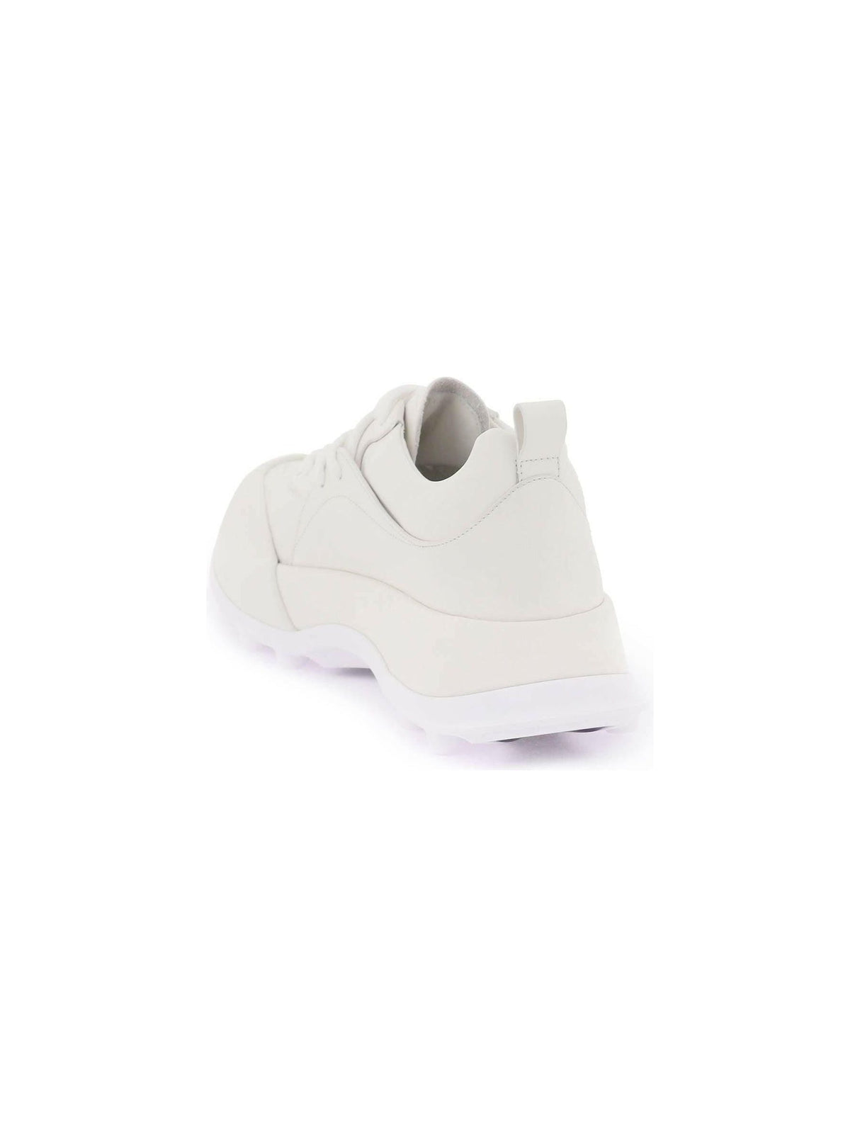 White Orb Leather Sneakers JIL SANDER JOHN JULIA.