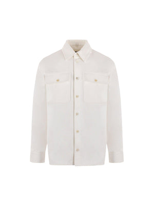 Oversize Denim Overshirt-JIL SANDER-JOHN JULIA