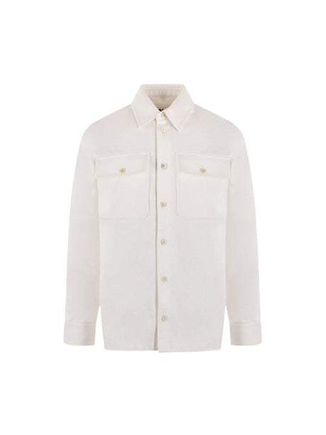 Oversize Denim Overshirt-JIL SANDER-JOHN JULIA