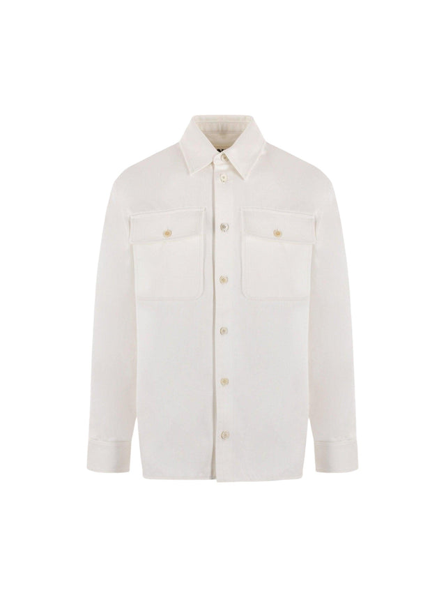 Oversize Denim Overshirt-JIL SANDER-JOHN JULIA