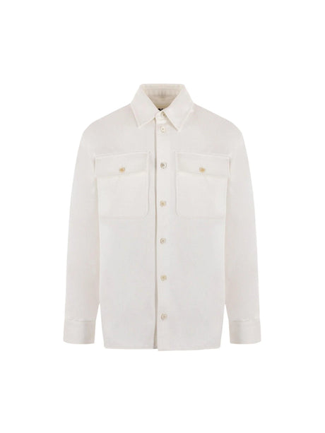 Oversize Denim Overshirt-JIL SANDER-JOHN JULIA