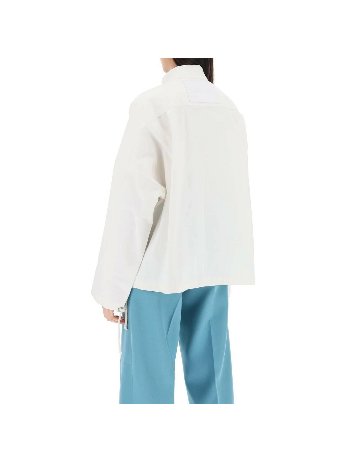 Oversized Blouson Jacket In Canvas JIL SANDER JOHN JULIA.