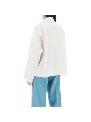 Oversized Blouson Jacket In Canvas JIL SANDER JOHN JULIA.