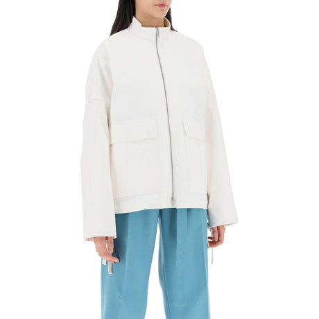 Oversized Blouson Jacket In Canvas JIL SANDER JOHN JULIA.