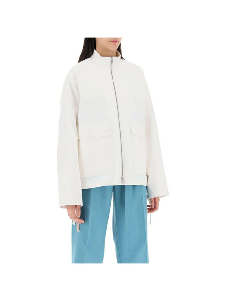 Oversized Blouson Jacket In Canvas JIL SANDER JOHN JULIA.