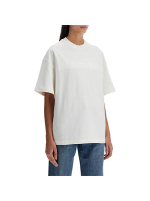 JIL SANDER-Oversized Cotton Logo T-Shirt-JOHN JULIA