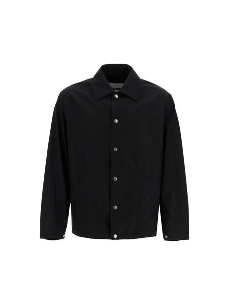 JIL SANDER-Cotton Logo Overshirt With -JOHN JULIA.