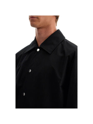 JIL SANDER-Cotton Logo Overshirt With -JOHN JULIA.