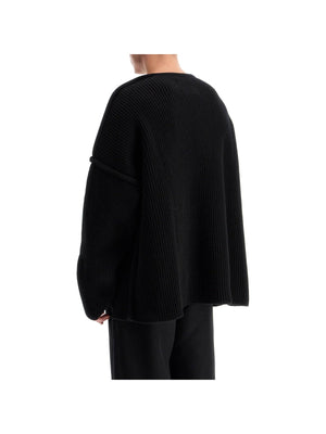 Oversized Ribbed Wool Pul